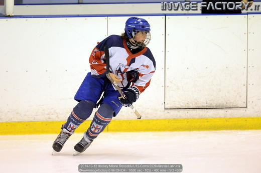 2014-10-12 Hockey Milano Rossoblu U12-Como 0226 Alessia Labruna